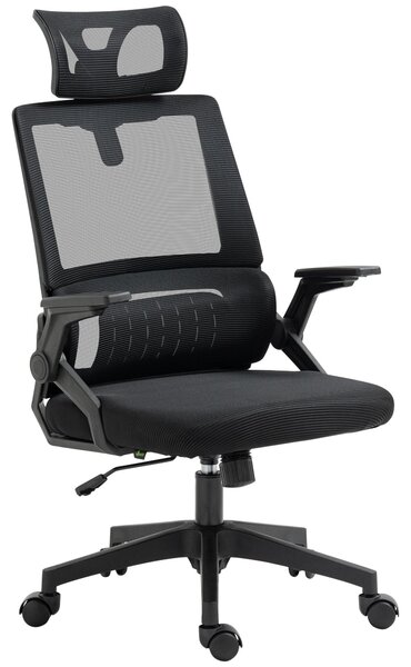 Vinsetto: sedia da ufficio ergonomica con poggiatesta regolabile