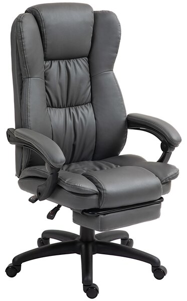 Sedia ergonomica per scrivania Vinsetto con funzione reclinabile, 68,5x68,5x113-121 cm