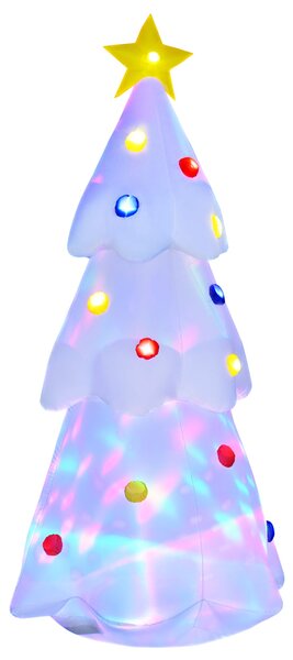 Albero di Natale Gonfiabile H245 cm con Luci LED Bianco