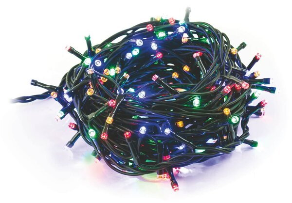 Luci di Natale 100 LED 4m Multicolor da Interno Soriani