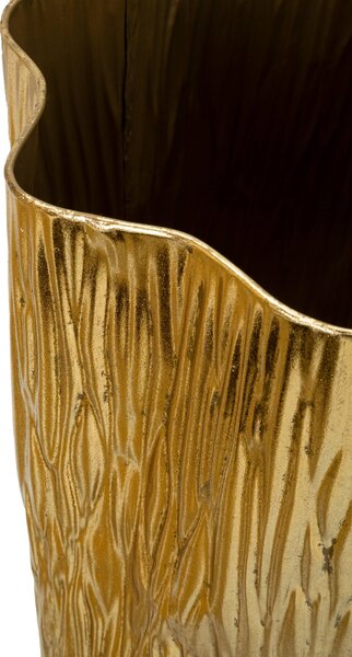 Vasi Set di 3 vasi dorati Ideali per piante tre diametri Dimensioni 41X39X83- 32X31X67-23X25X49 cm Ideali per piante cm in metallo oro