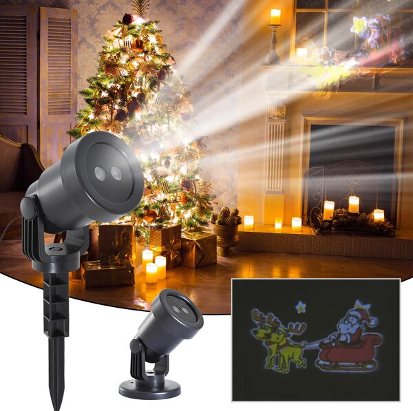 Proiettore a Led Natale per Giardino e Casa Impermeabile
