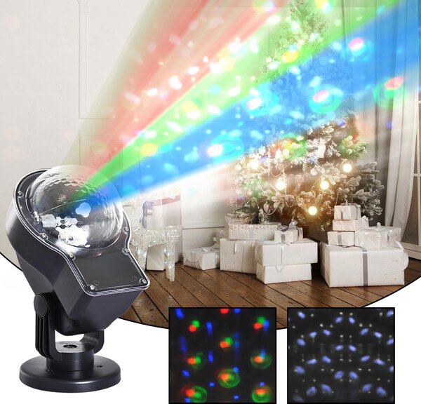 Proiettore LED da Esterno e Interno con Telecomando Decorazioni Natalizie