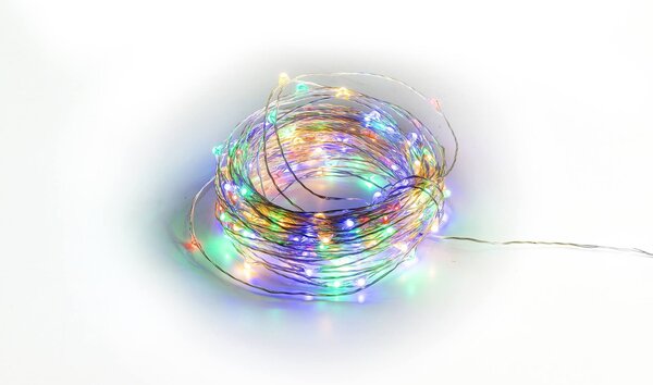 Luci di Natale 180 MICROLED 18m Multicolor da Esterno-Interno Soriani