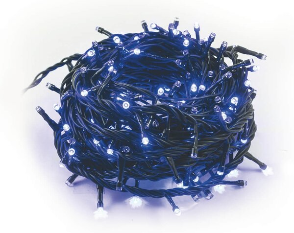 Luci di Natale 180 LED 7,2m Blu da Interno Soriani