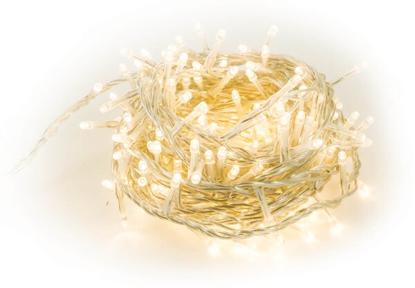Luci di Natale 180 LED 7,2m Bianco Caldo da Interno Soriani