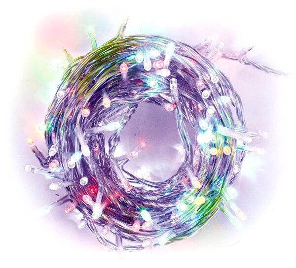 Luci di Natale 240 LED 12,1m Multicolor da Interno Soriani