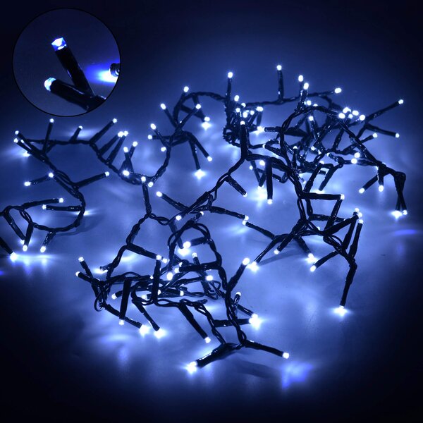 Luci di Natale 500 LED 10m Bianco Freddo da Esterno