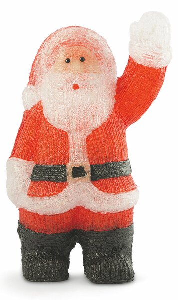 Pupazzo Babbo Natale Luminoso 120 Led 30x23x60 cm Soriani