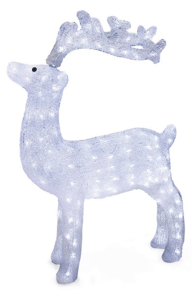 Renna Luminosa 160 LED 53x20x67 cm Bianca Soriani