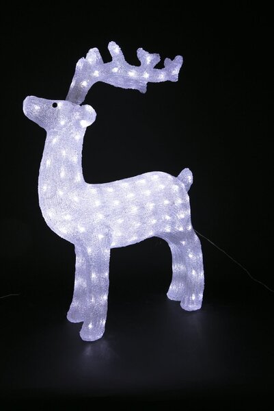 Renna Luminosa 160 LED 53x20x67 cm Bianca Soriani