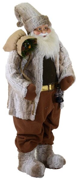 Pupazzo Babbo Natale H122 cm Marrone