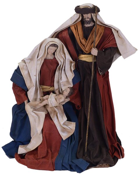 Natività 3 Personaggi H30,5 cm in Resina e Tessuto