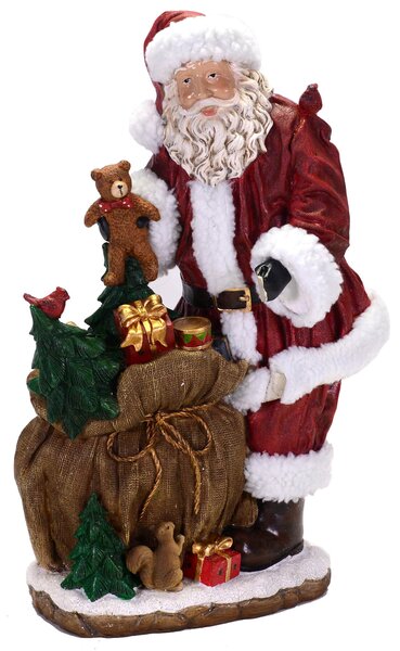 Babbo Natale in Resina H50 cm con Regali
