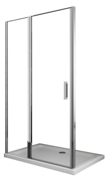 Porta Parete Doccia 100 cm 1 Anta Battente in Cristallo Trasparente 6mm H190 Best
