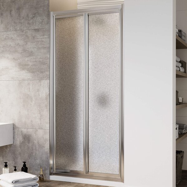 Porta Doccia 2 Ante Battenti in Cristallo Opaco 4mm H198 Fosterberg Maribo 70 cm