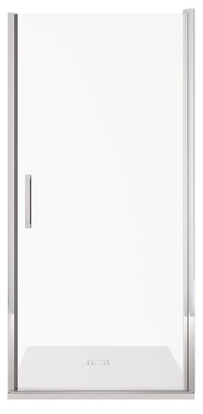 Porta Parete Doccia 1 Anta Batttente in Cristallo Trasparente 6mm H195 Bonussi Alexia 70 cm