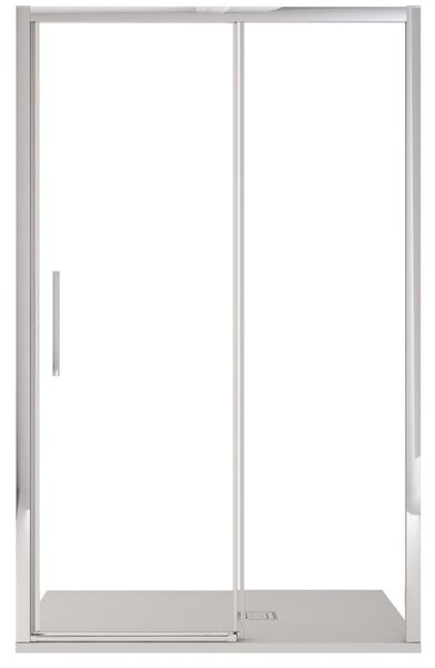 Porta Parete Doccia 130 cm 1 Anta Scorrevole in Cristallo Trasparente 6mm H195 Bonussi Eliane