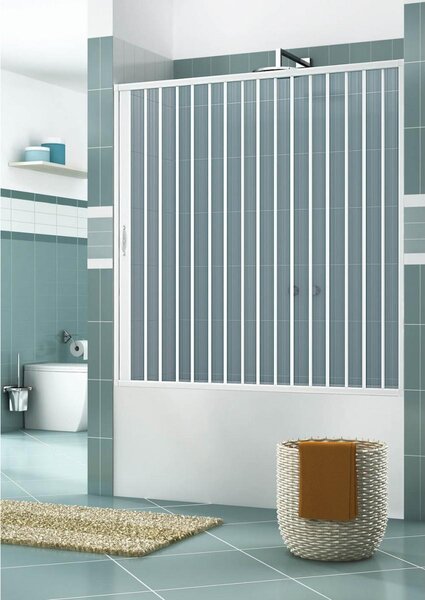 Sopravasca Paratia 1 Lato 1 Anta a Soffietto Apertura Laterale In PVC H150 Caldoni Stjerne 70x140 cm