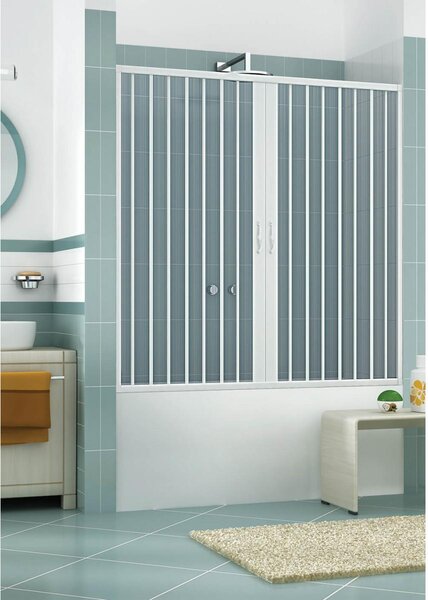 Sopravasca Paratia 1 Lato 2 Ante a Soffietto Apertura Centrale In PVC H150 Caldoni Stjerne 70x140 cm