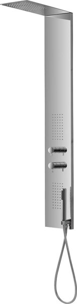 Colonna Doccia Idromassaggio in Acciaio Top Slim Cromo