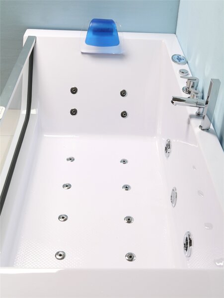 Vasca da Bagno Idromassaggio Rettangolare 180X90 cm Carnelli Pacha