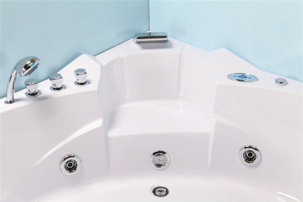 Vasca da Bagno Idromassaggio Angolare 150X150 cm Carnelli Alice