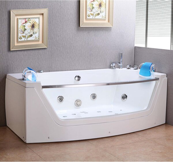 Vasca da Bagno Idromassaggio Rettangolare 180X90 cm Carnelli Privilage