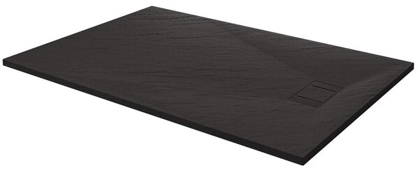 Piatto Doccia Effetto Pietra Filo Pavimento o Tradizionale Grigio Antracite 70x90 cm