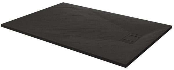 Piatto Doccia Effetto Pietra Filo Pavimento o Tradizionale Grigio Antracite 70x90 cm
