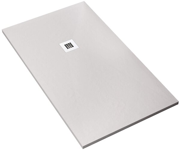 Piatto Doccia 80x100 cm in Pietra Bonussi Everest Bianco