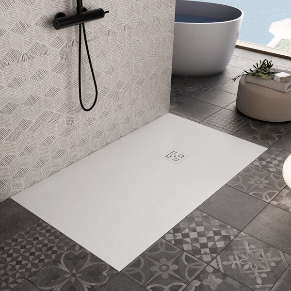 Piatto Doccia 80x80 cm in Pietra Bonussi Canton Bianco