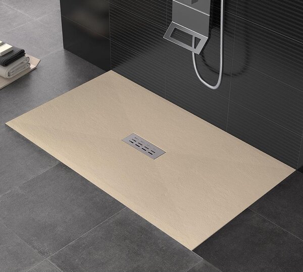 Piatto Doccia 90x90 cm in Pietra Bonussi Eden Crema
