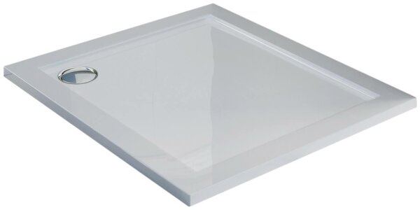 Piatto Doccia 80x80 cm in Acrilico Fosterberg Floret 2 Bianco Lucido