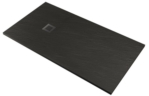Piatto Doccia in Pietra Pedrinelli Ardesia Stone Side Grigio Scuro 70x90 cm