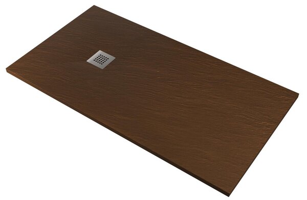Piatto Doccia in Pietra Pedrinelli Ardesia Stone Side Marrone 70x90 cm