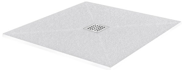 Piatto Doccia in Pietra Fosterberg Silene 2 Bianco 70x70 cm