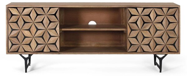 Mobile TV Mysore in legno di mango, 57 cm x 147 cm x 38 cm Giner y Colomer