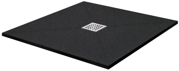 Piatto Doccia in Pietra Fosterberg Silene 2 Antracite 70x70 cm