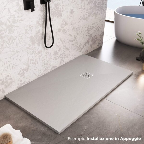 Piatto Doccia in Pietra 70x80 cm Bonussi Canton Grigio Chiaro