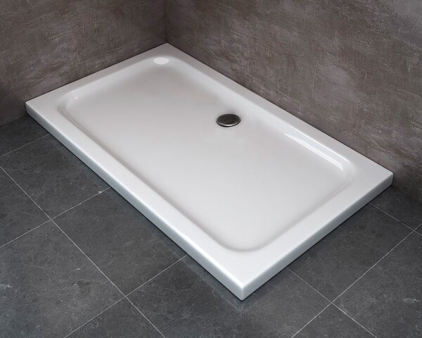 Piatto Doccia Rettangolare H5cm in ABS Rinforzato Bianco 70x90 cm