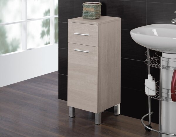 Mobile da Bagno Base Singola 33Cm Rovere Chiaro