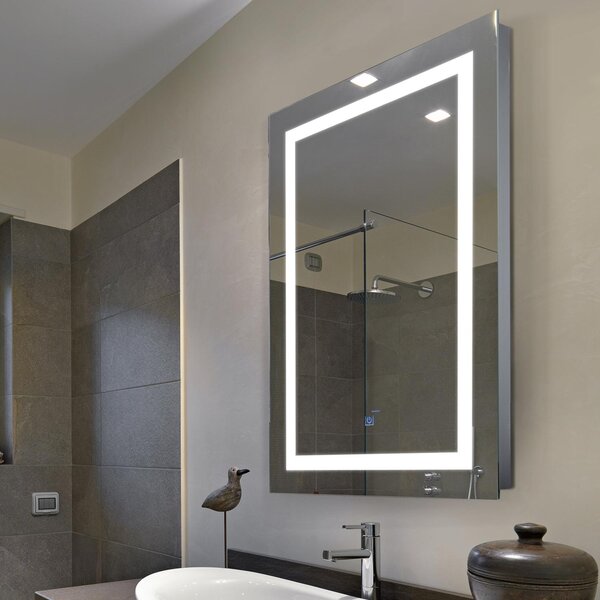 Specchio da Bagno con Luce LED 60x80x4 cm