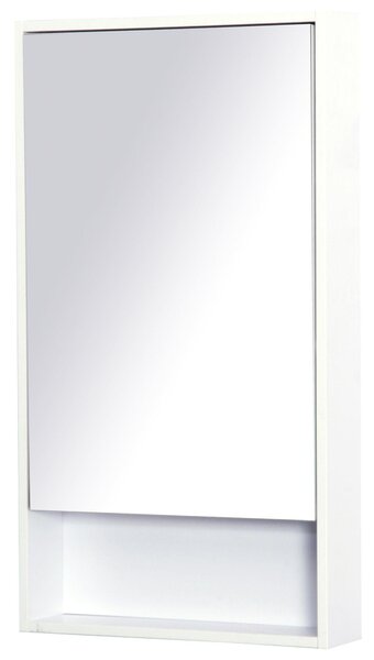 Specchio Armadietto da Bagno Pensile Bianco 50x90x12 cm
