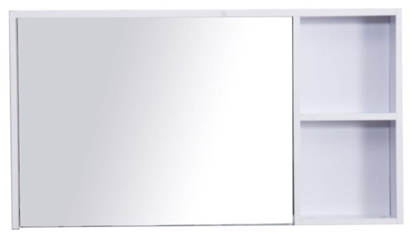 Specchio Armadietto da Bagno Pensile Bianco 90x50x12 cm