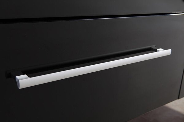 Mobile Bagno Sospeso 150 cm Cardellino Carnelli Nero