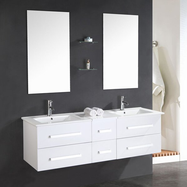 Mobile Bagno Sospeso 150 cm White Rome Carnelli Bianco