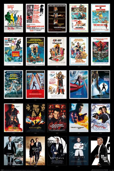 Posters, Stampe James Bond - 25 Films