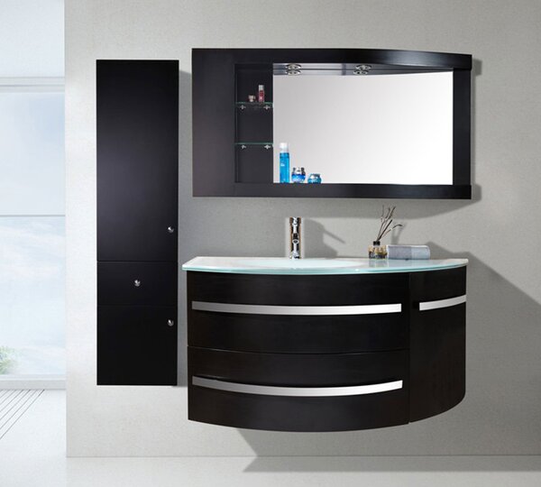 Mobile Bagno Sospeso 120 cm Carnelli Black Ambassador