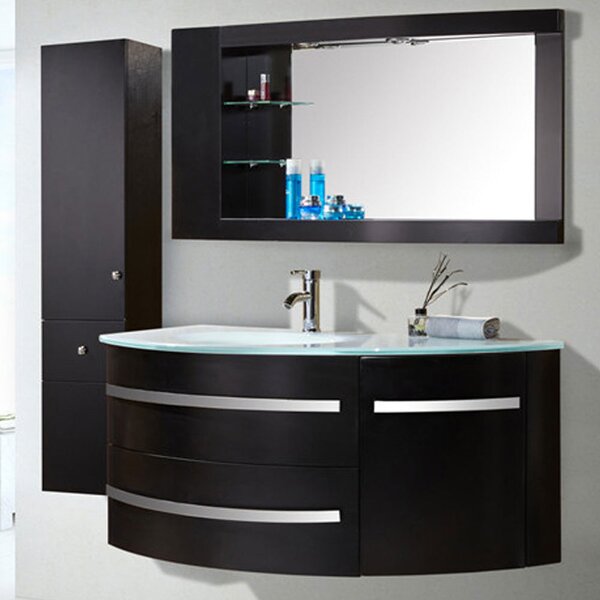 Mobile Bagno Sospeso 120 cm Carnelli Black Ambassador